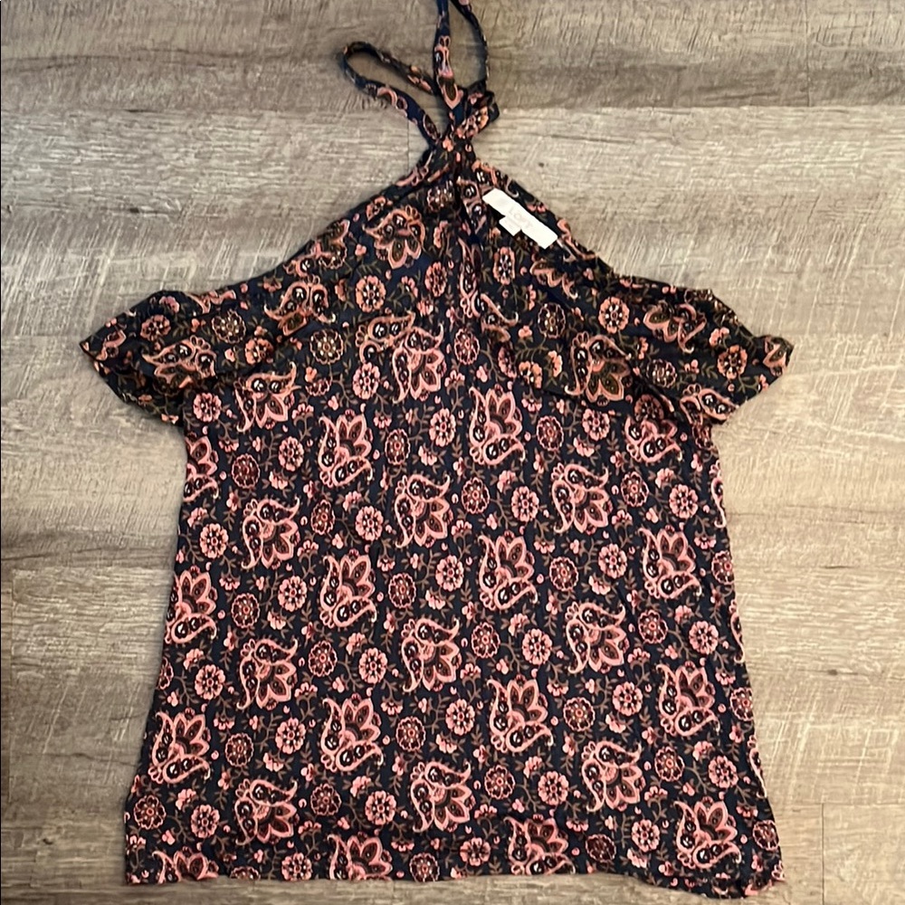 Floral Print Halter Top